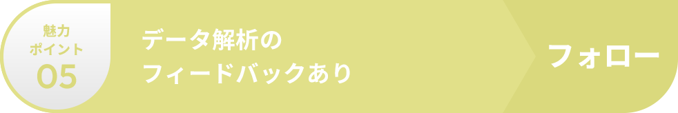 データ解析のフィードバックあり